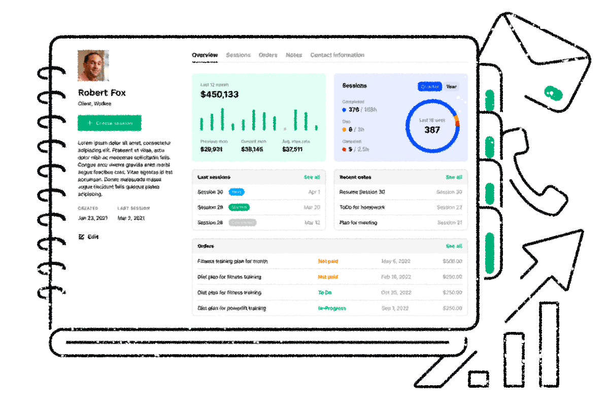 Manage clients history