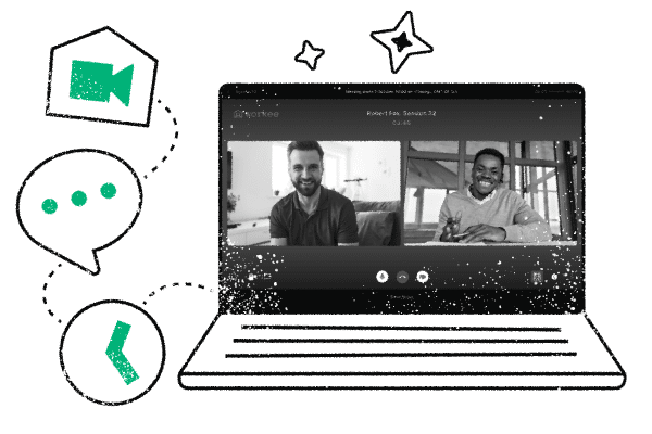 Make professional video calls for health experts