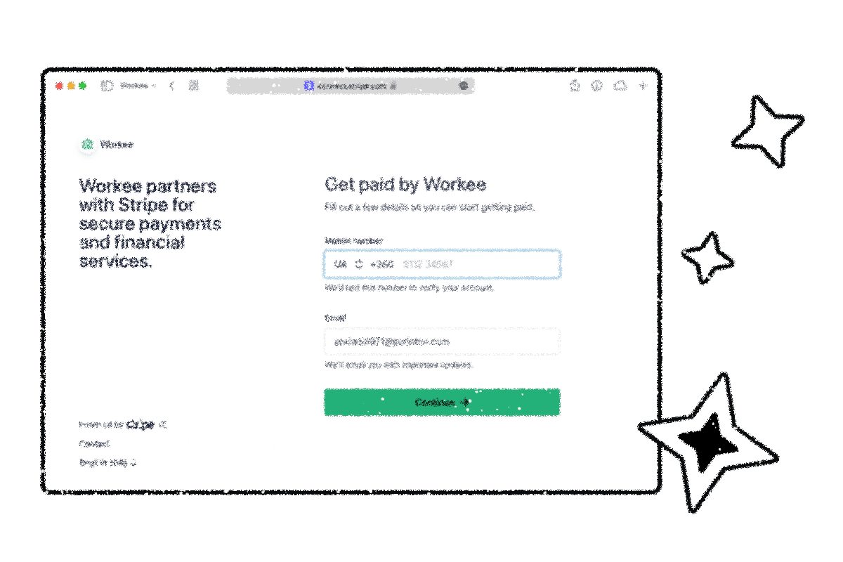 Payments connection wizard