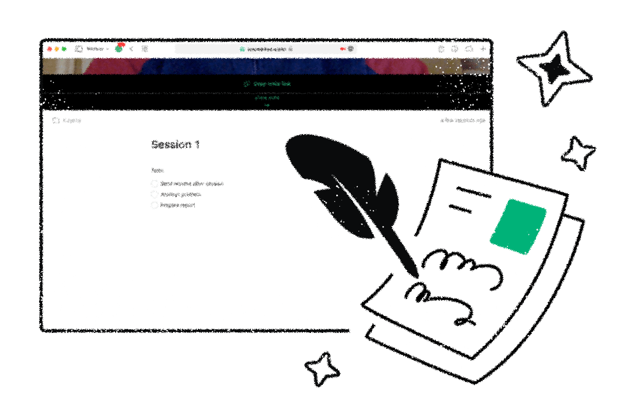 Notes during session